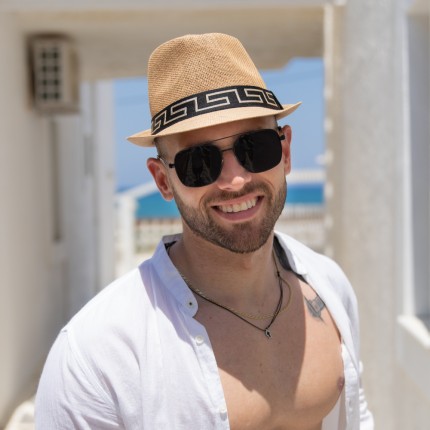 Ψάθινο Καπέλο Με Μαύρη... 2