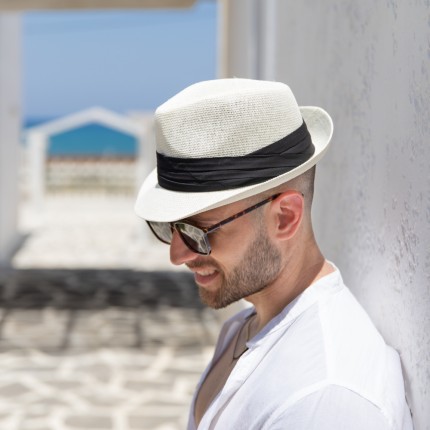 Ψάθινο Καπέλο Mε Μαύρη... 2