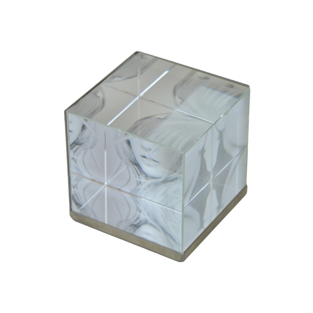 Glass Photo Frame Cube With Inox...